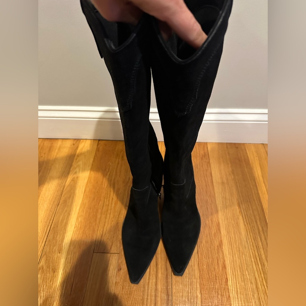 Marc Fisher Elegant Black Over the Knee Boots